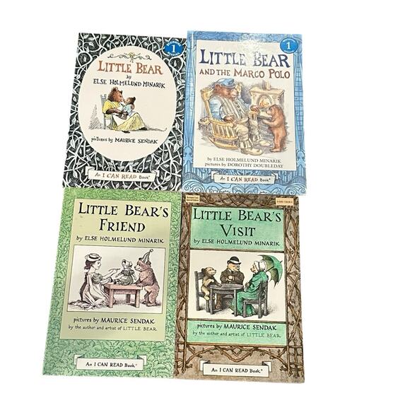 4 Little Bear Maurice Sendak Easy Reader Books Lot Preschool Teacher - Picture 1 of 2